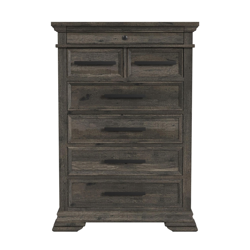 Hyde 6-Drawer Chest in Charcoal