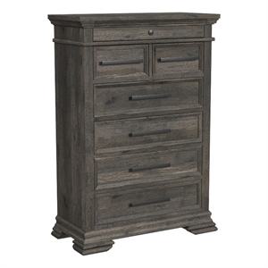 Hyde 6-Drawer Chest in Charcoal