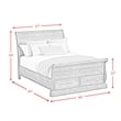 Hyde Full Sleigh Storage Bed in Charcoal