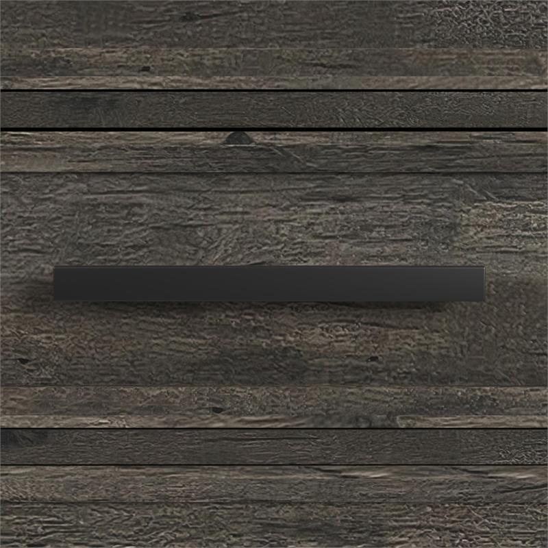 Hyde Full Sleigh Storage 3PC Bedroom Set in Charcoal