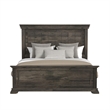 Hyde King Panel Bed in Charcoal