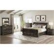 Hyde King Sleigh Storage 3PC Bedroom Set in Charcoal