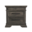 Hyde 3-Drawer Nightstand in Charcoal