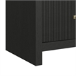 Woodridge  2-Drawer Nightstand with USB in Black with Grain