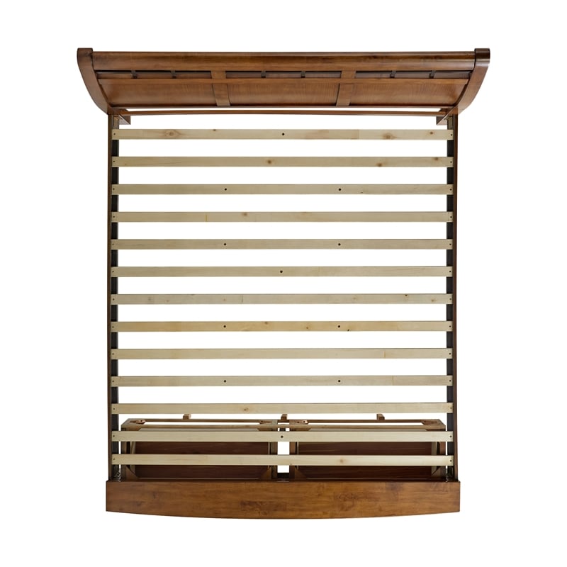 Joseph King Sleigh Storage Bed in Chestnut
