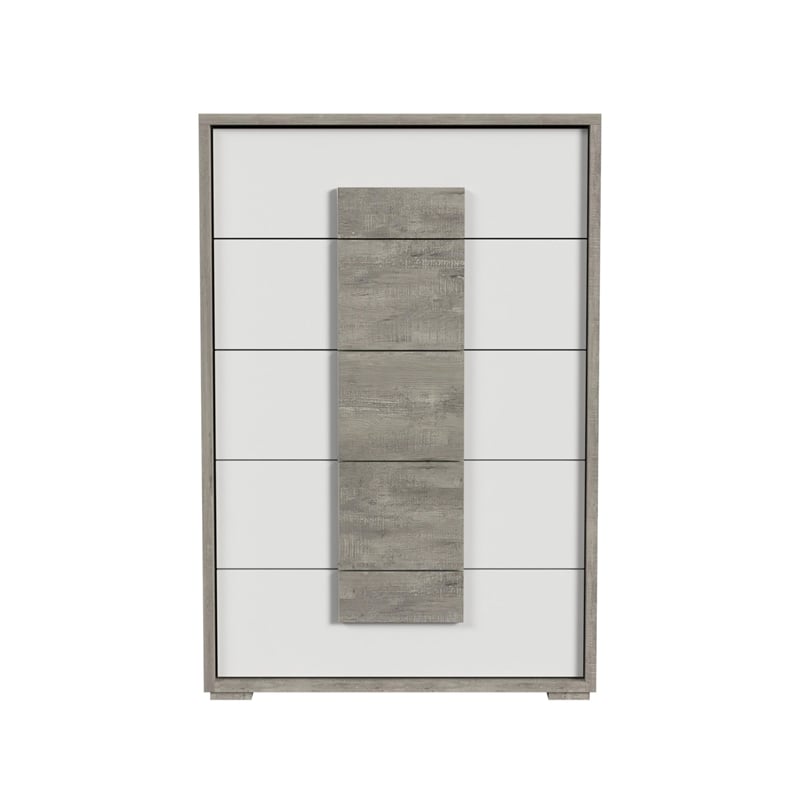 Picket House Furnishings Vega 5 Drawer Chest in Dual Tone