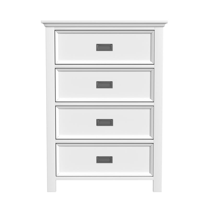 Brooklyn Kids 4-Drawer Chest in White