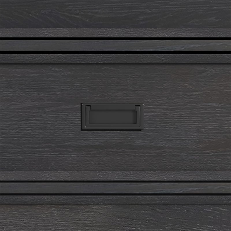 Brooklyn Kids Twin Over Twin Bunk with Ladder 3PC Bedroom Set in Charcoal