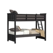 Brooklyn Kids Twin Over Twin Bunk with Ladder 3PC Bedroom Set in Charcoal
