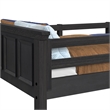 Brooklyn Kids Twin Over Twin Bunk with Staircase and Trundle in Charcoal