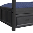 Brooklyn Kids Twin Over Twin Bunk with Staircase and Trundle in Charcoal
