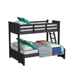 Brooklyn Kids Twin Over Full Bunk with Ladder 3PC Bedroom Set in Charcoal