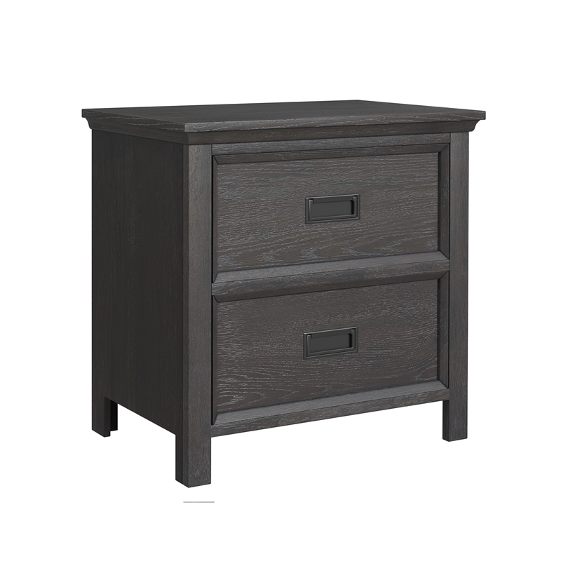 Brooklyn Kids Twin Over Full Bunk with Ladder 5PC Bedroom Set in Charcoal