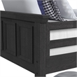 Brooklyn Kids Twin Over Full Bunk with Staircase and Trundle in Charcoal