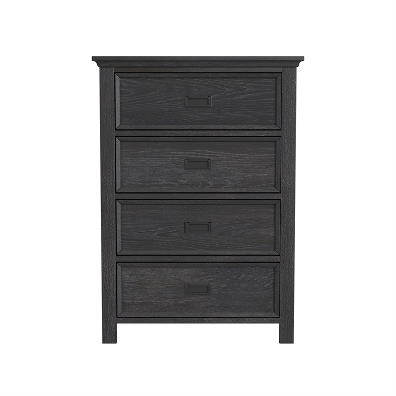 Brooklyn Kids 4-Drawer Chest in Charcoal