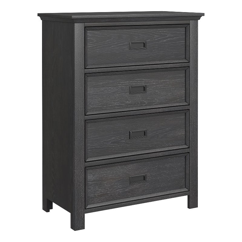 Brooklyn Kids 4-Drawer Chest in Charcoal
