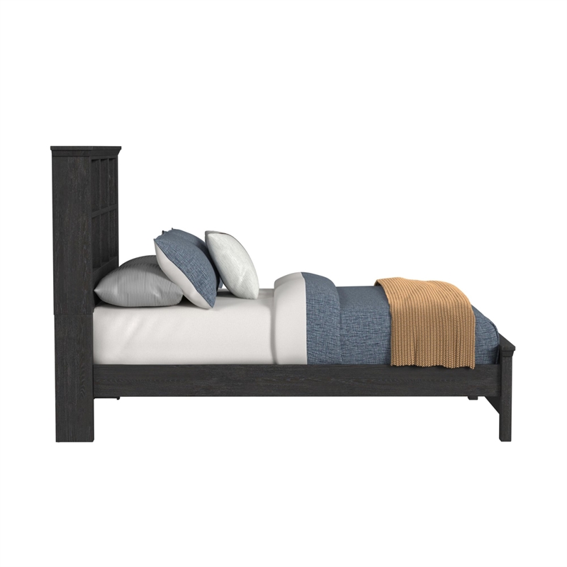 Brooklyn Kids Full Bookcase Bed in Charcoal