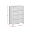 Brooklyn Kids Full Bookcase 5PC Bedroom Set in Charcoal