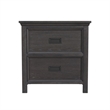 Brooklyn Kids 2-Drawer Nightstand with USB in Charcoal