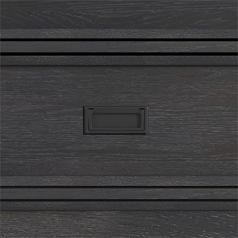 Brooklyn Kids Twin Bookcase 5PC Bedroom Set in Charcoal