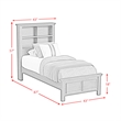 Brooklyn Kids Twin Bookcase 5PC Bedroom Set in Charcoal