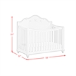 Annie Crib with Guardrails in White