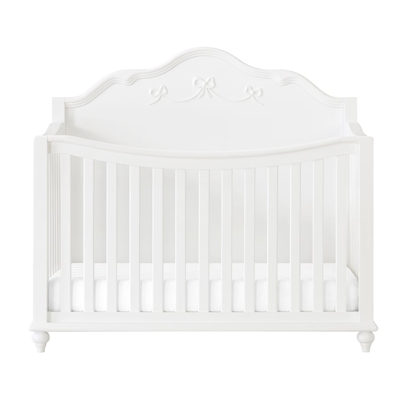 Annie Crib with Guardrails in White