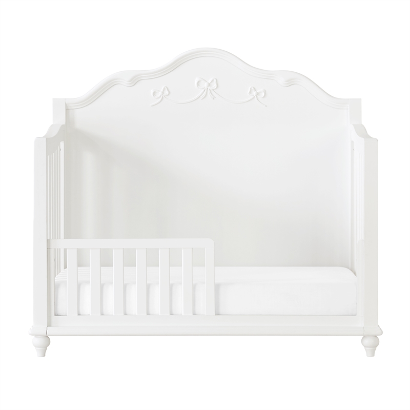 Annie Crib with Guardrails in White