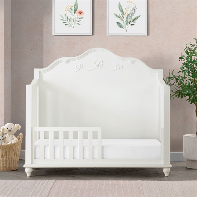 Annie Crib with Guardrails in White