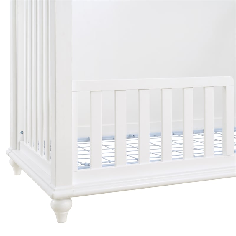 Annie Crib with Guardrails in White