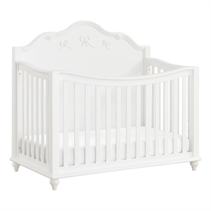Annie Crib with Guardrails in White