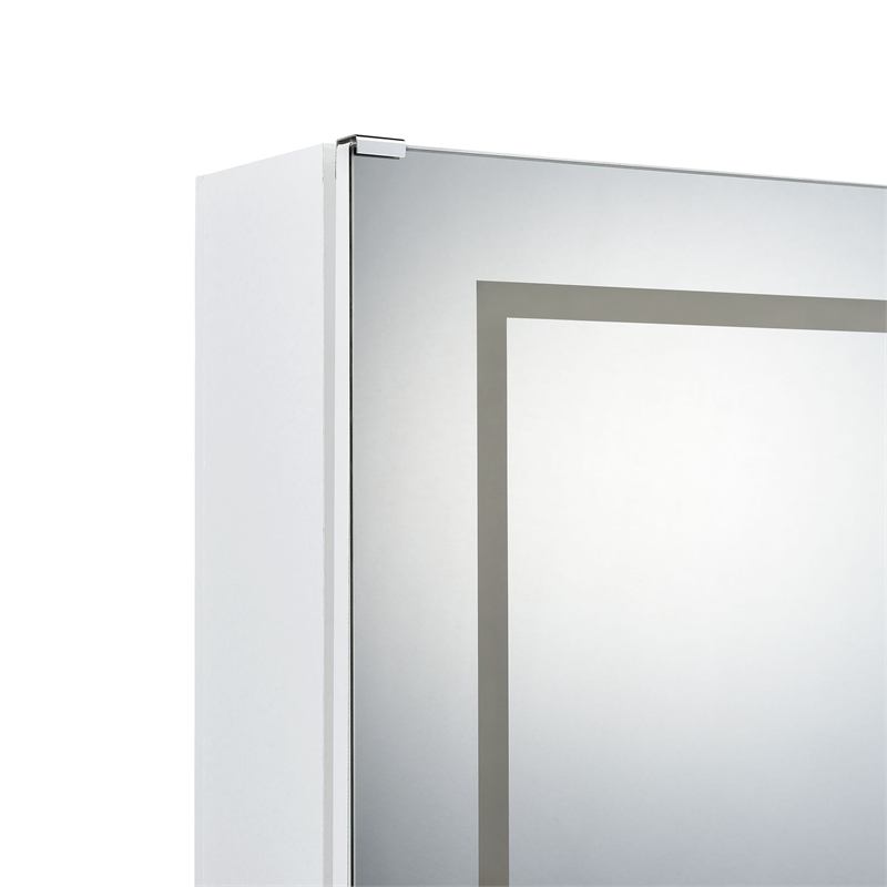 Picket House Furnishings Alberta  Floor Mirror With Storage in White