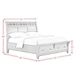 Joseph King Sleigh Storage 3PC Bedroom Set in Chestnut
