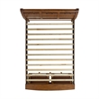 Joseph Queen Sleigh Storage Bed in Chestnut