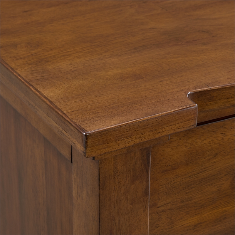 Joseph Queen Sleigh Storage 3PC Bedroom Set in Chestnut