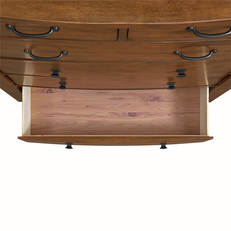 Joseph Queen Sleigh Storage 3PC Bedroom Set in Chestnut