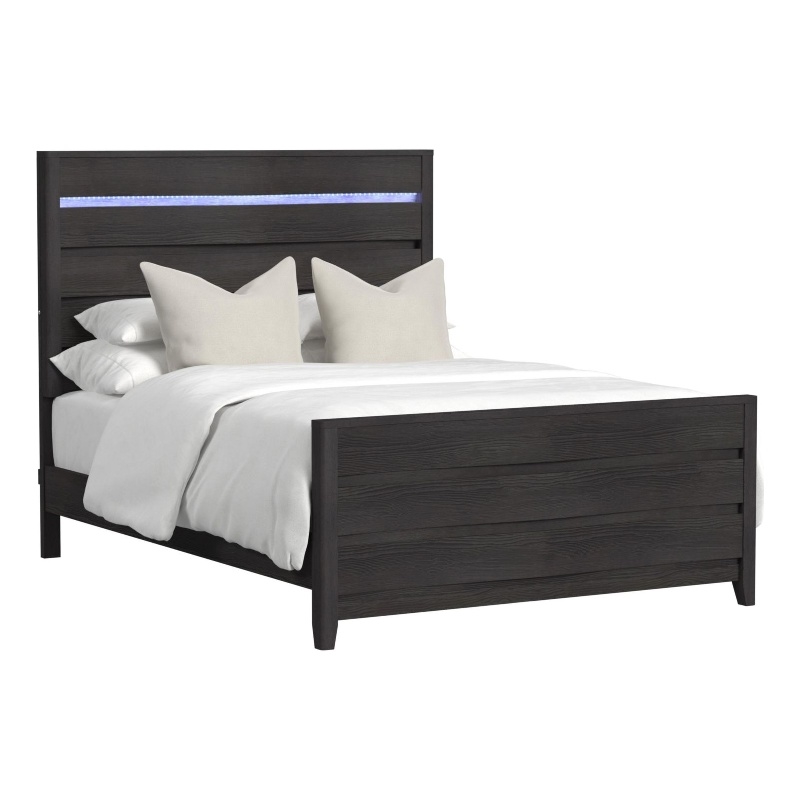 Picket House Furnishings Chett Queen Bed with LED in Black