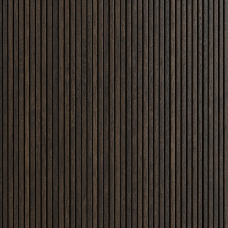 Sutton King UPH Bed with White Fabric in Dark Brown