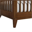 Riley Crib with High Headboard and Guardrail in Walnut