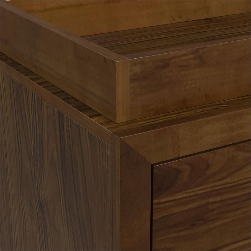 Picket House Furnishings Riley Solid Wood Dresser and Topper in Walnut