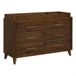 Picket House Furnishings Riley Solid Wood Dresser and Topper in Walnut
