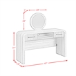 Picket House Furnishings Woodridge Dressing Table and Mirror in Natural