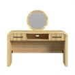 Picket House Furnishings Woodridge Dressing Table and Mirror in Natural