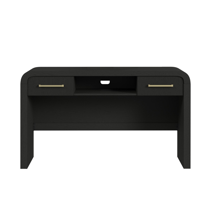 Picket House Furnishings Woodridge Dressing Table in Black with Grain