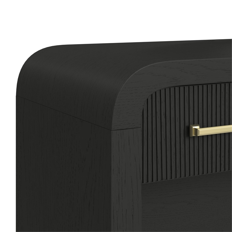 Picket House Furnishings Woodridge Dressing Table in Black with Grain