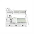 Brooklyn Kids Twin Over Full Bunk with Ladder and Trundle in White