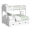 Brooklyn Kids Twin Over Full Bunk with Ladder and Trundle in White