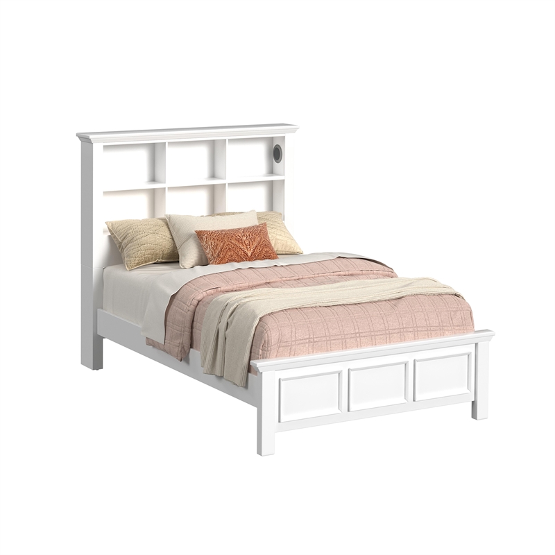 Brooklyn Kids Full Bookcase 3PC Bedroom Set in White