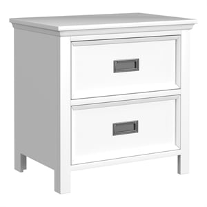 Brooklyn Kids 2-Drawer Nightstand with USB in White