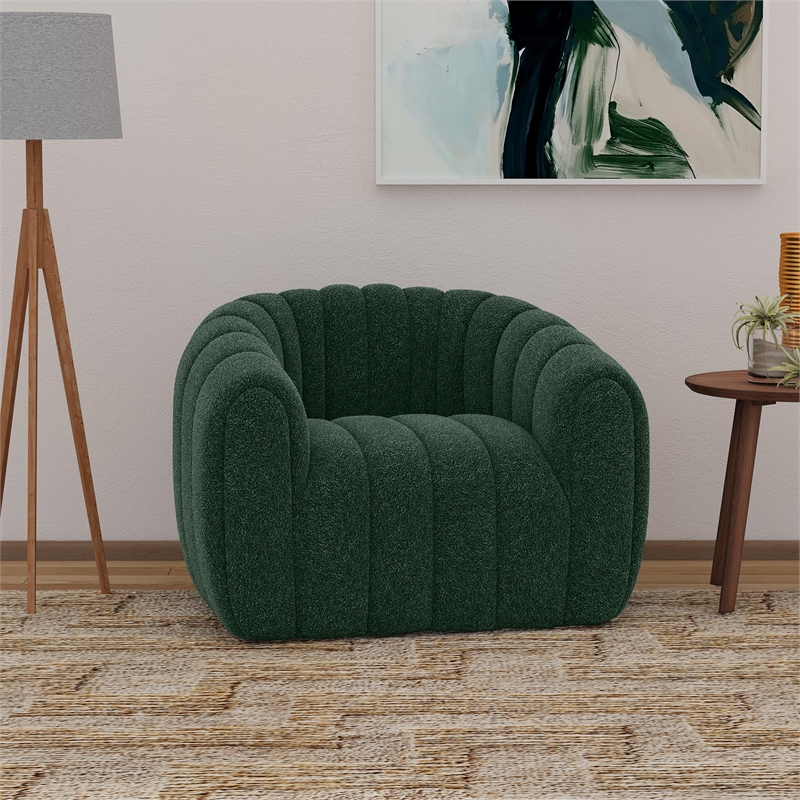 Picket House Furnishings Stacy Swivel Chair in Ching Hunter Green